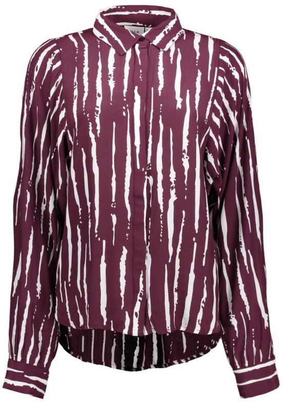 Vila Blouse Vikirse Fig L/s Shirt 14109314 Fig/fig Dames Maat - W36