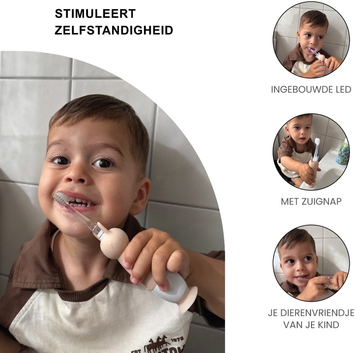 Liefjes & Co Trimmy – Sonische Elektrische Tandenborstel Kind & Baby 0-4 Jaar – Met Timer — afbeelding 3