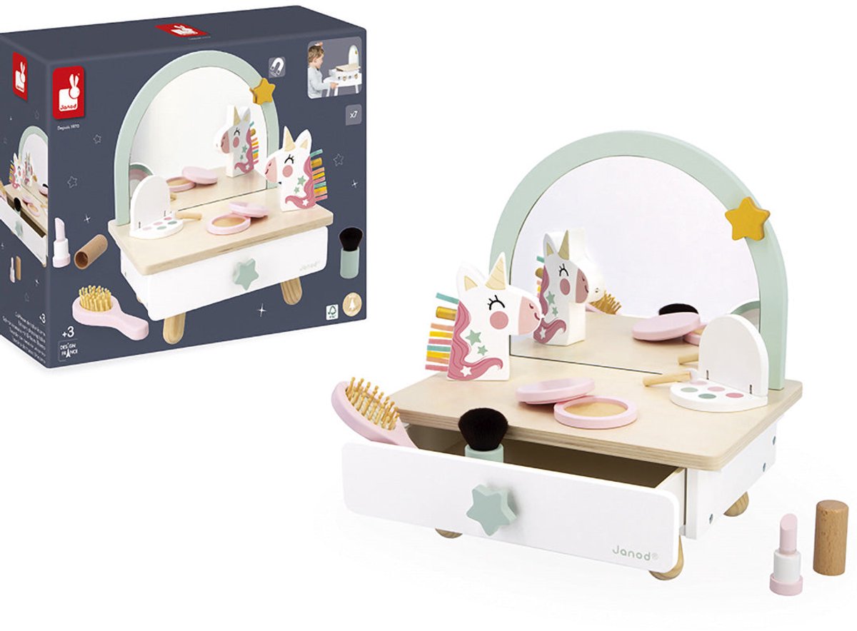 Janod - Unicorn - Houten kappers tafel — afbeelding 15