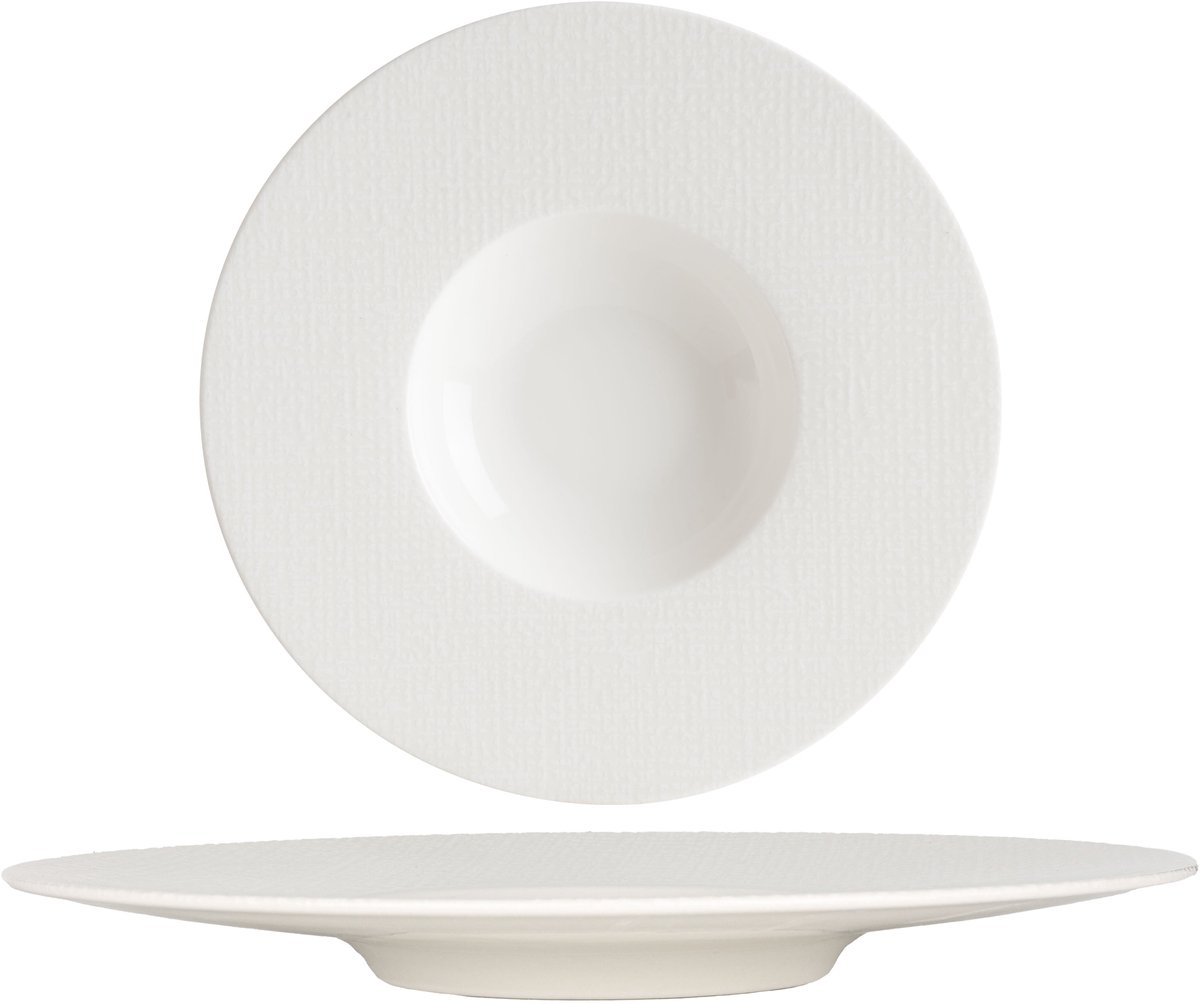 Bonna Dinerbord - Patch Neat - Porselein - 30 cm - set van 6