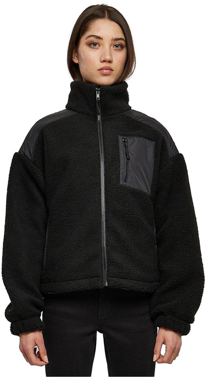 Urban Classics Sherpa Mix Jacket 5XL Zwart