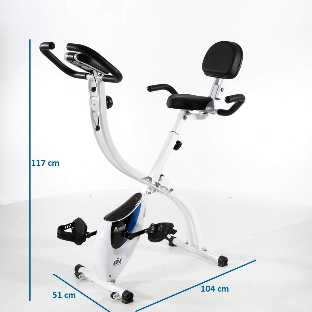 Opklapbare Hometrainer met 8kg Vliegwiel en Magnetisch - afbeelding 3