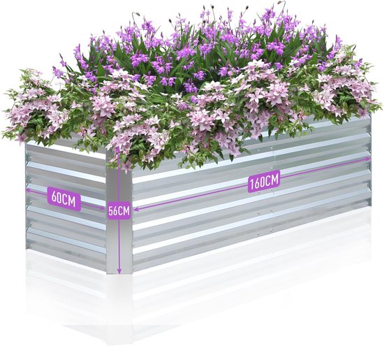 Verhoogd tuinbed, gegalvaniseerde verhoogde tuinbedden buiten voor Verhoogd tuinbed, gegalvaniseerde verhoogde tuinbedden buiten voor