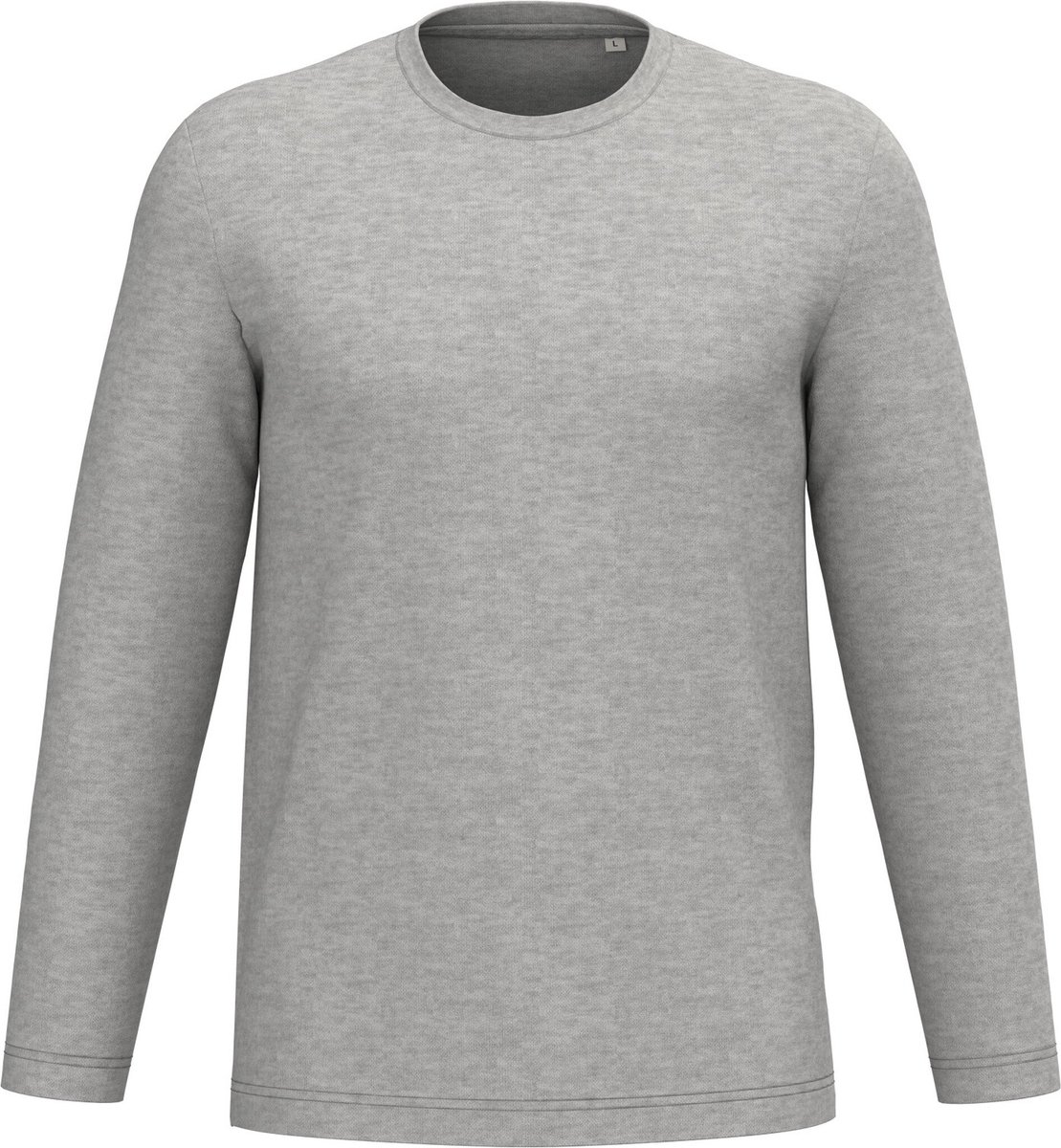 Native Spirit Ecologisch uniseks T-shirt met lange mouwen NS347 - Moon Grey Heather - XS