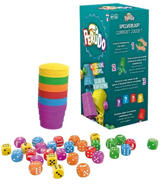 Zygomatic Board Game Studio Perudo - Dobbelsteen blufspel met bekers - 2-6 spelers