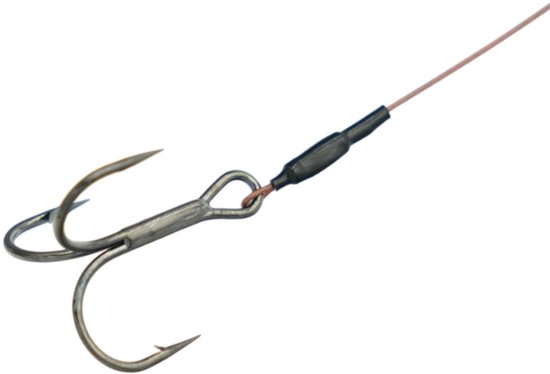 Deadbait Leaders 1x SZ1 treble 60cm 30lb 2pcs Rozemeijer van Merkloos — afbeelding 2