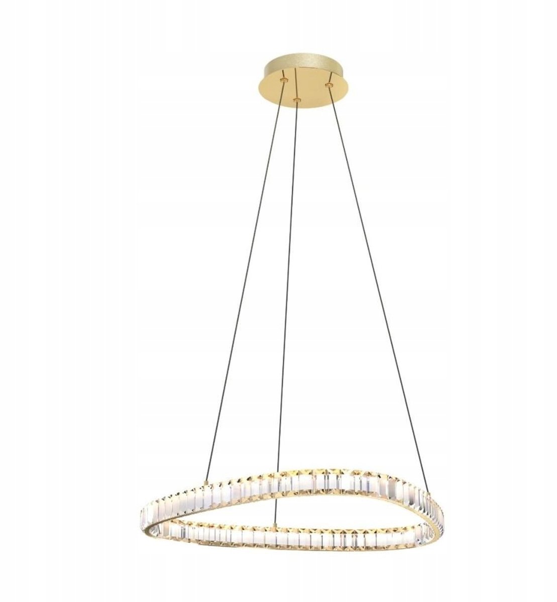 Zuma Line ATHESA LED Hanglamp 25W Goud/Transparant - 60cm