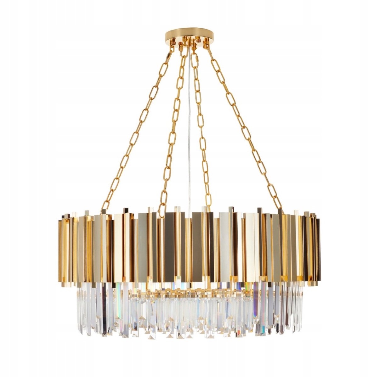 Luxe Gouden REA Hanglamp 80cm Kristal - Glamour Interieur