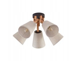 VAIO Nature 575 Hanglamp - TK Lighting, 5xE27, Metaal/Hout