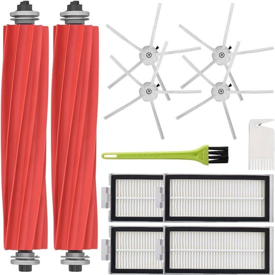 Fit Voor (Xiaomi Robot Vacuüm H40/OV51) Stofzuiger Robot Deel Onderdelen Stofzak Zijborstel HEPA Filter Accessoires  6