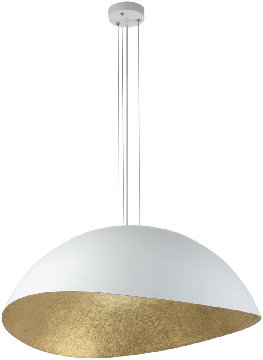 Sigma Solaris L hanglamp wit/goud - Stijlvolle plafondlamp