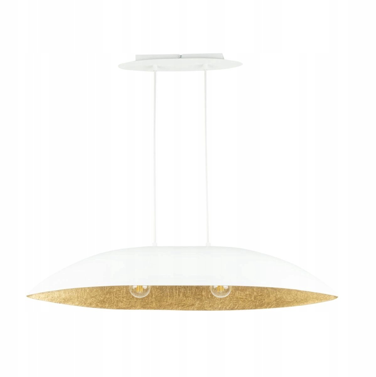GONDola Hanglamp Wit/Goud Hars 2x E27 Moderne Stijl