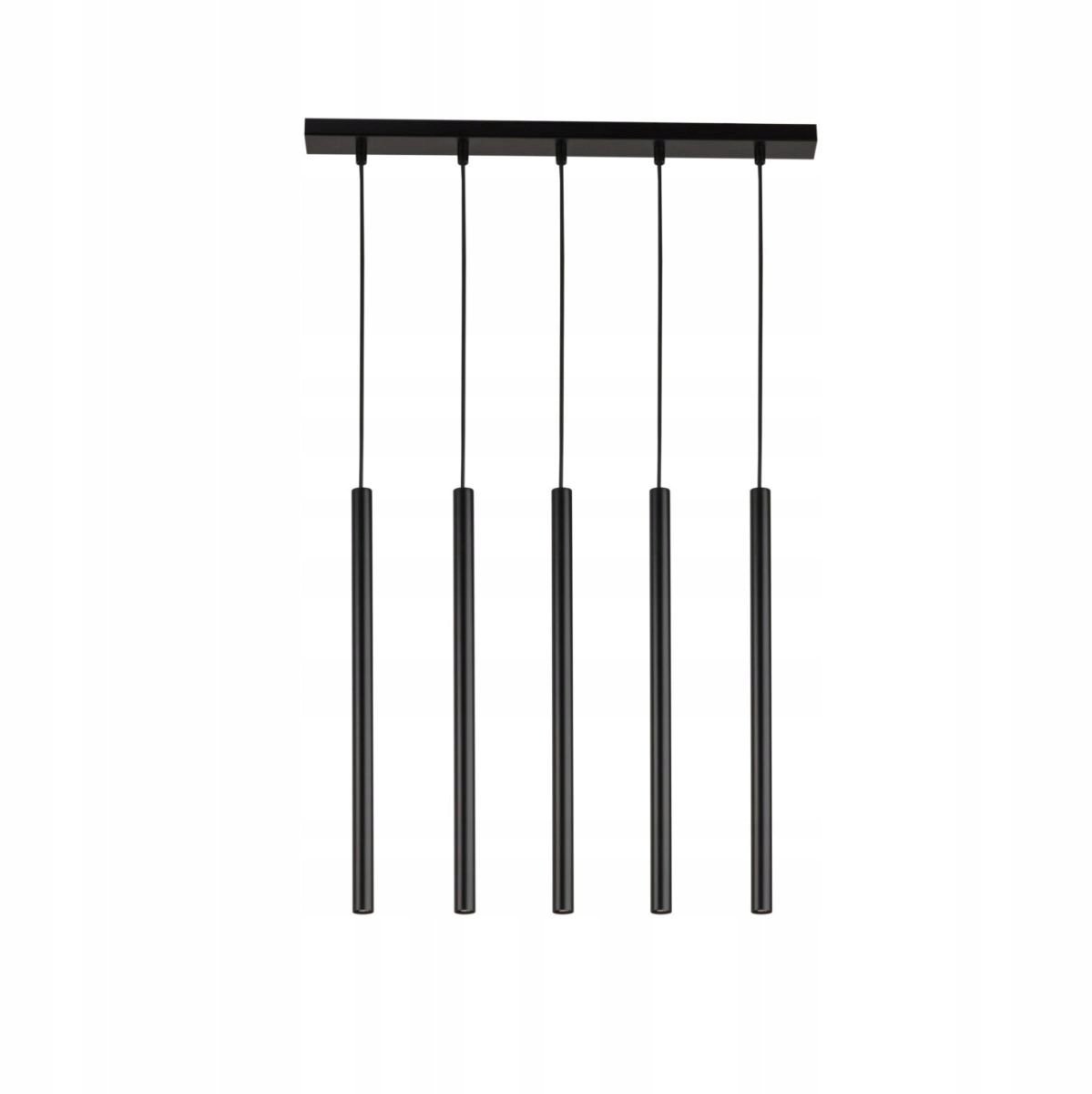 Sigma SOPEL 5 hanglamp - 5x G9, zwart, modern, 80cm