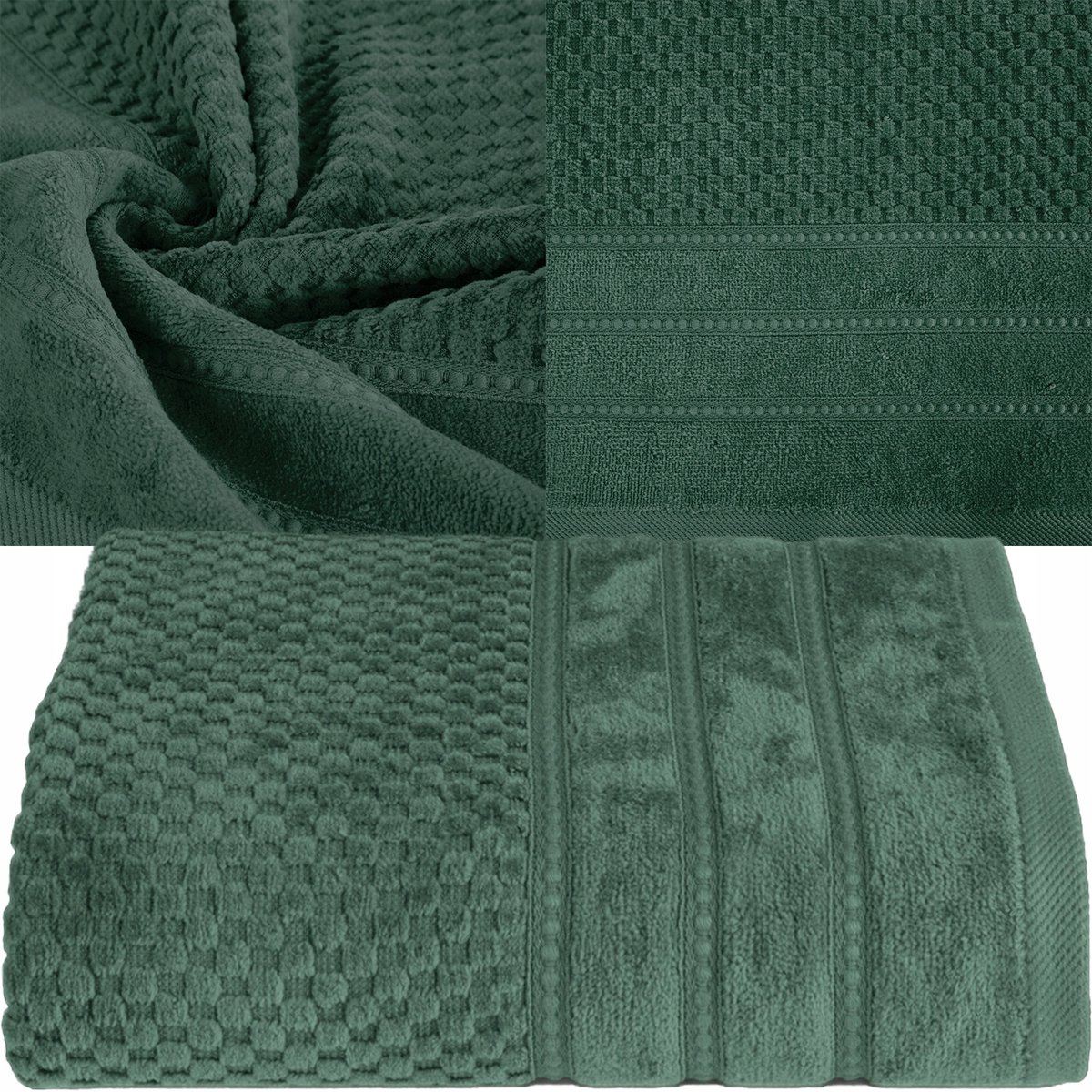 Luxe Katoenen Handdoek 50x90 cm - 500 GSM - Groen