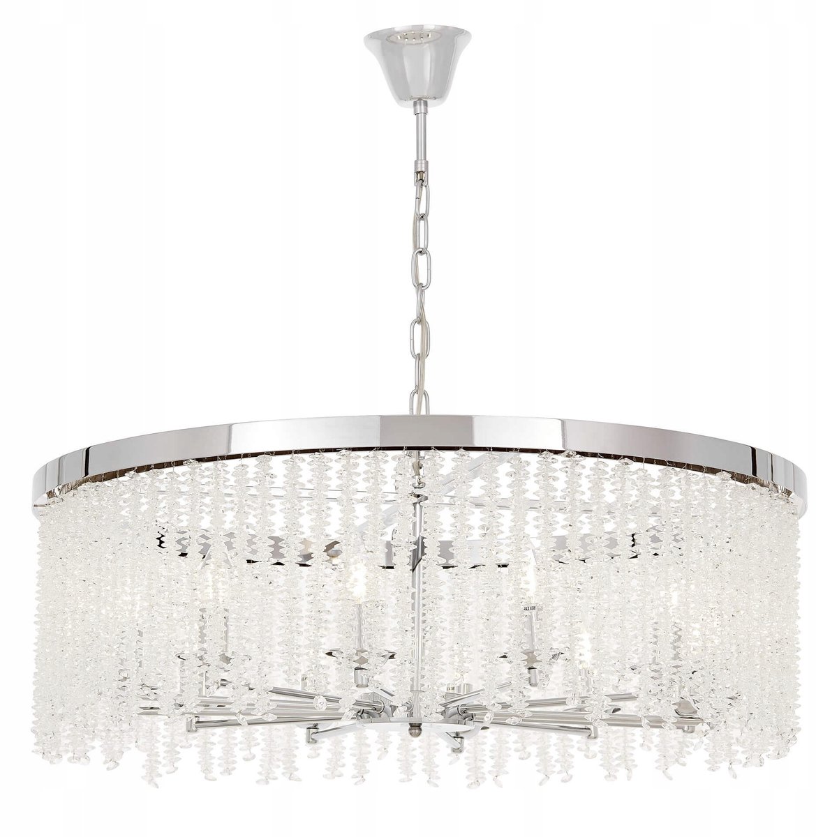 Lumina Deco Balmena Hanglamp Kristal Chroom E14 12x40W