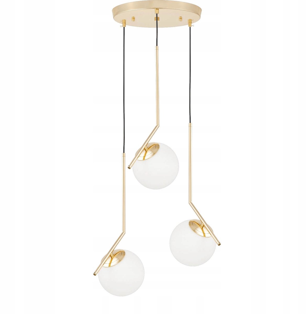 Lumina Deco Sorento Hanglamp Goud Wit 3xE27
