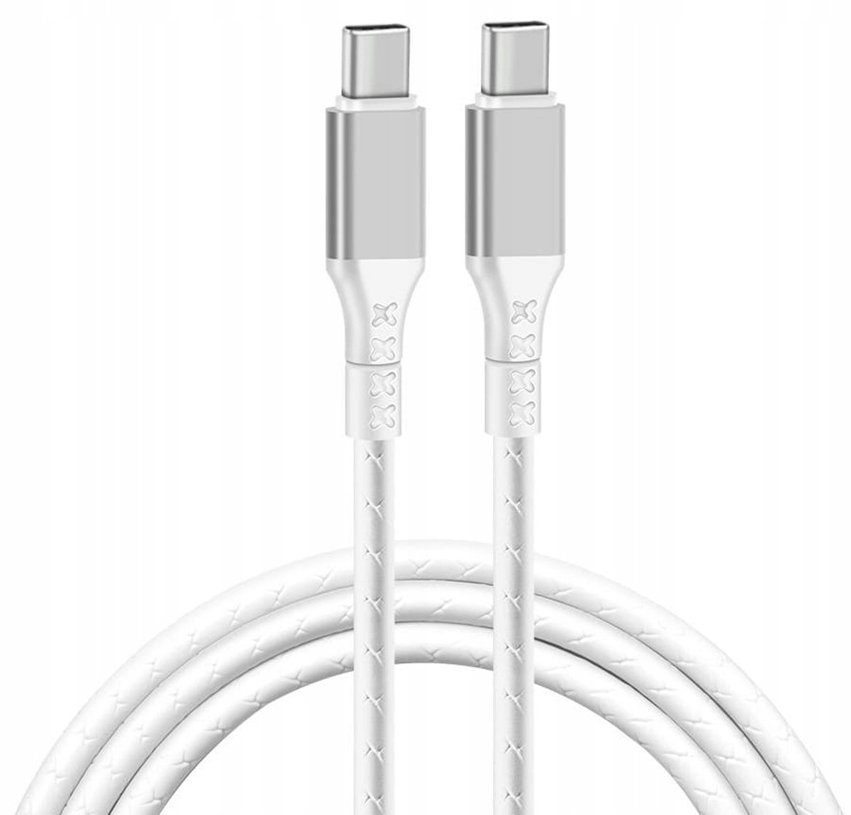 USB-C naar USB-C Kabel 2m Wit - Snel Laden & Data