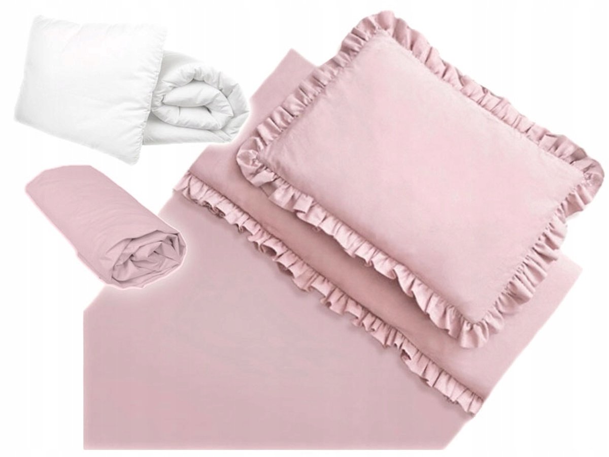 Image of 5-delige beddengoedset voor CHICO Next2Me wiegje - Oudroze