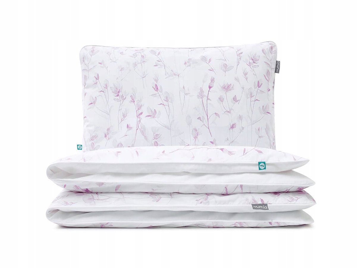 Mumla Roze Bloem Beddengoed Set 90x120cm + 60x40cm Katoen
