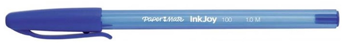 Paper Mate Inkjoy 100 Cap Blauwe Pen, 1,0 mm