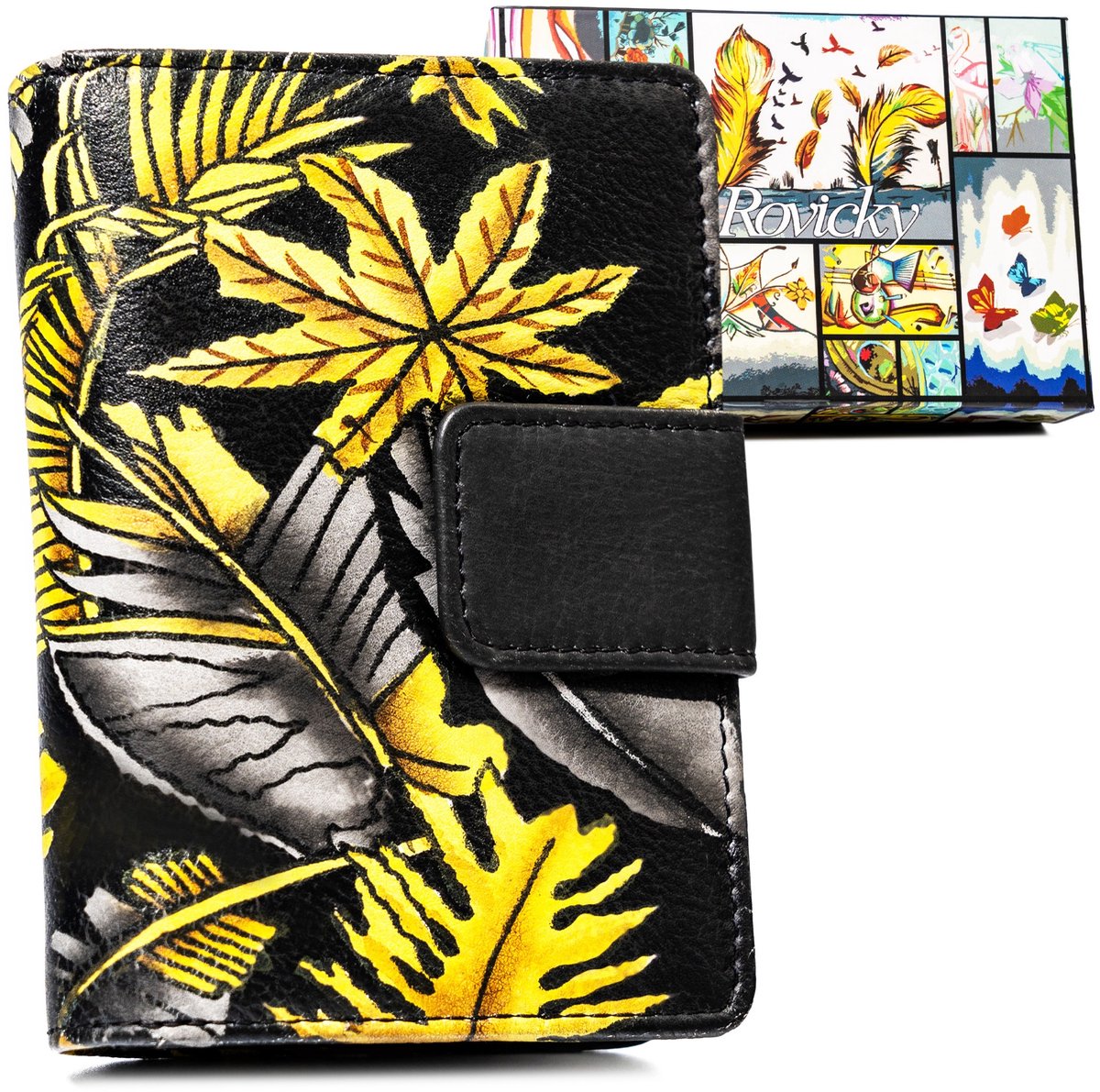 Dames leren portemonnee R-N109-ART-19-7149