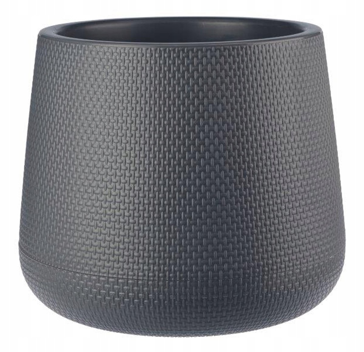Galicja Agate Pot 17cm Grijs Rattan Look Kunststof
