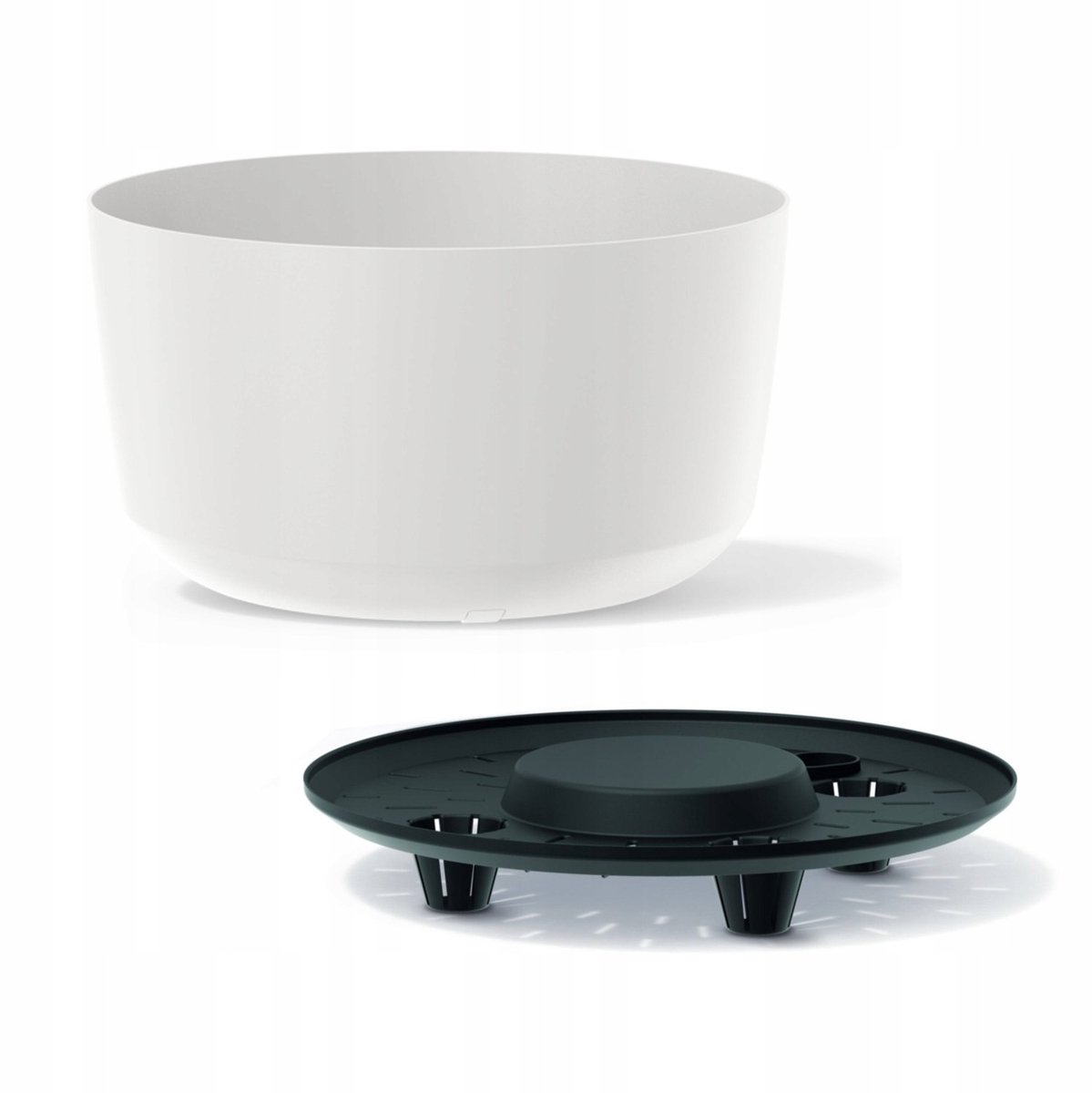 Prosperplast Gracia Standaard Pot - Wit, 39x39x21,2 cm