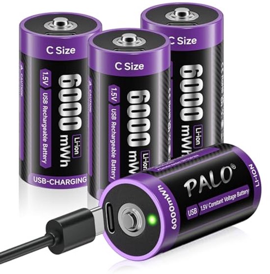 Deleepow Baterías AA Recargables 4 Unidades De 1.5 V 3400 MWh USB Baterías De Litio Recargables Y 4 Baterias Recargables De Litio Aaa De 1200 Mwh Deleepow Baterías AA Recargables 4 Unidades De 1.5 V 3400 MWh USB Baterías De Litio Recargables Y 4 Baterias Recargables De Litio Aaa De 1200 Mwh