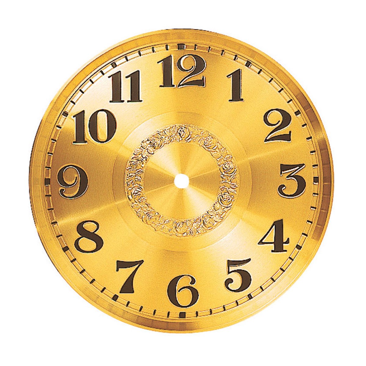 Wijzerplaat van messing Ø 300 mm