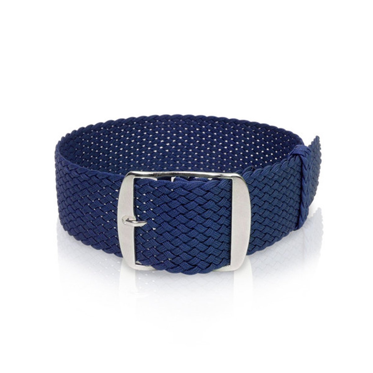 Perlon band marineblauw, 20mm