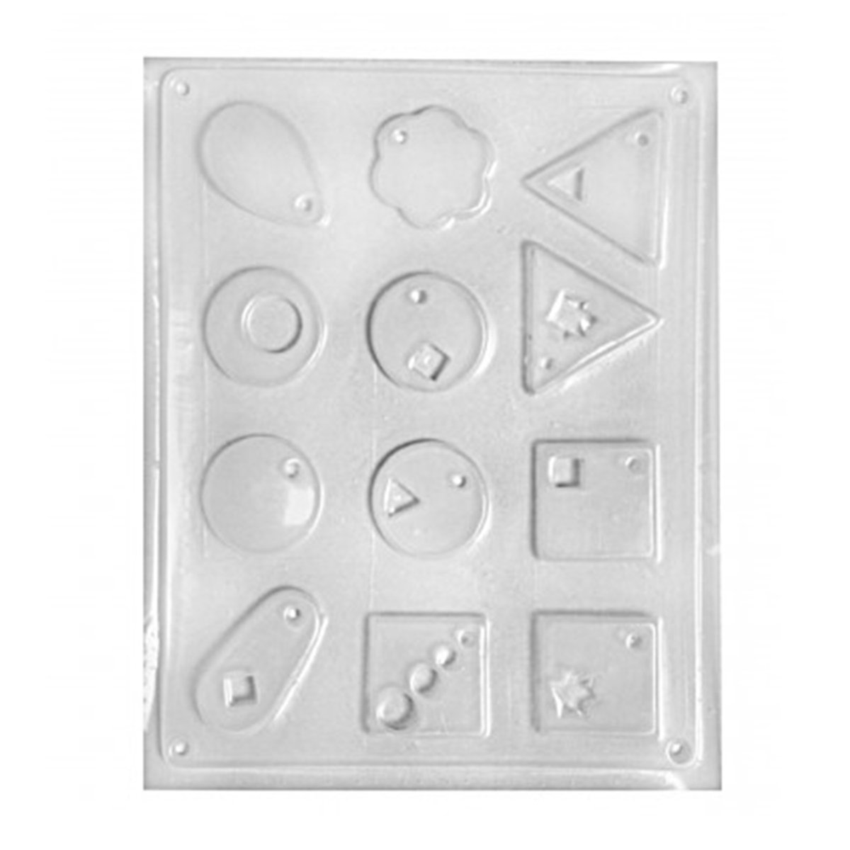 Decoratieve mallen voor fijn beton 12 stuks