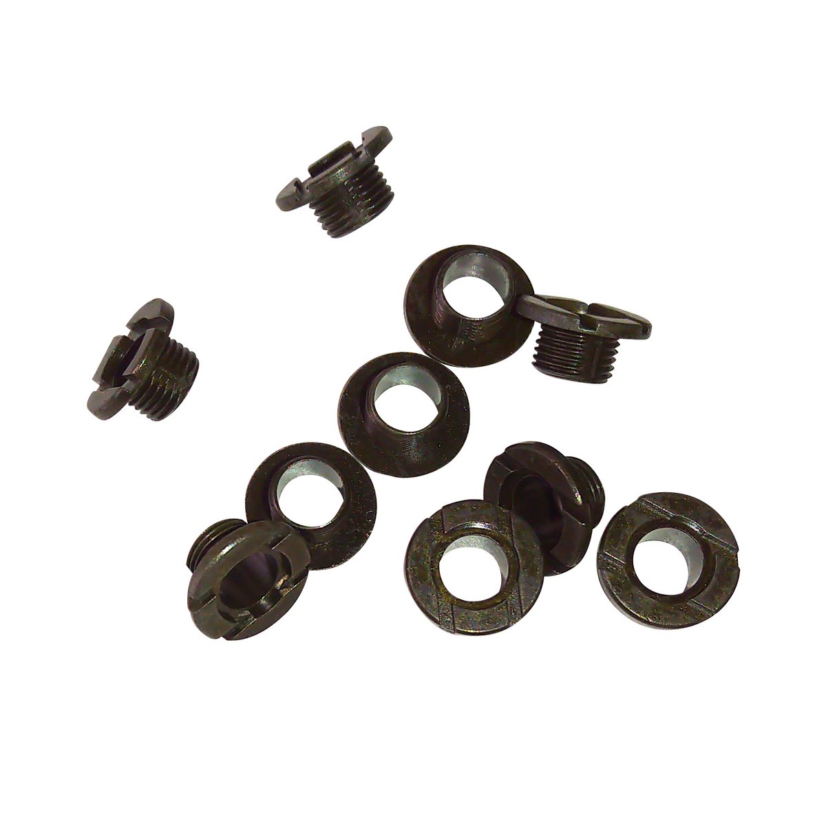 Centrale schroef M8 x 0,75 zwarte hals 15mm