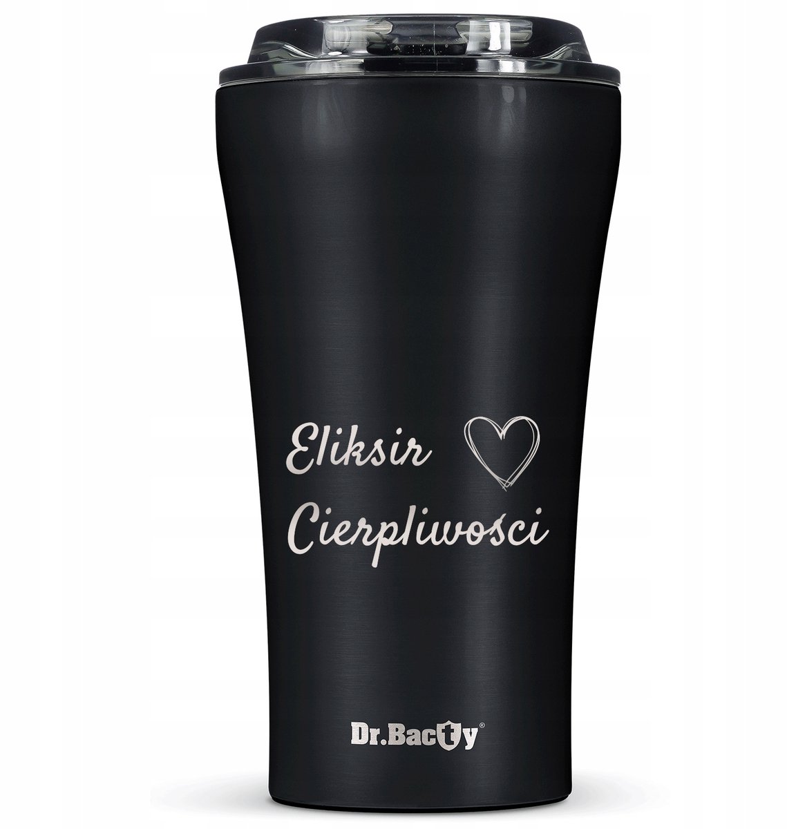 Dr.Bacty Apollo 2.0 Thermosbeker 360ml - Keramische Coating - Zwart