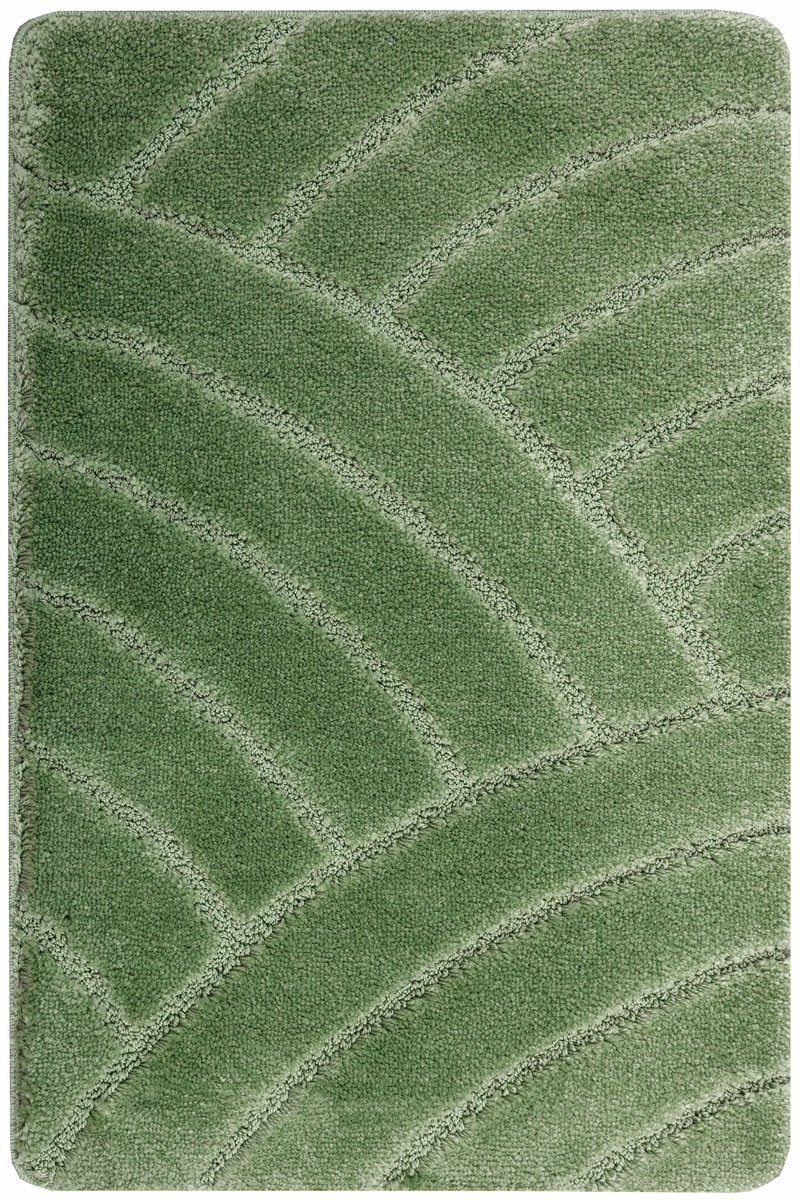 Zachte Grone Badmat Sjerp 50x80 cm - Antislip & Wasbaar
