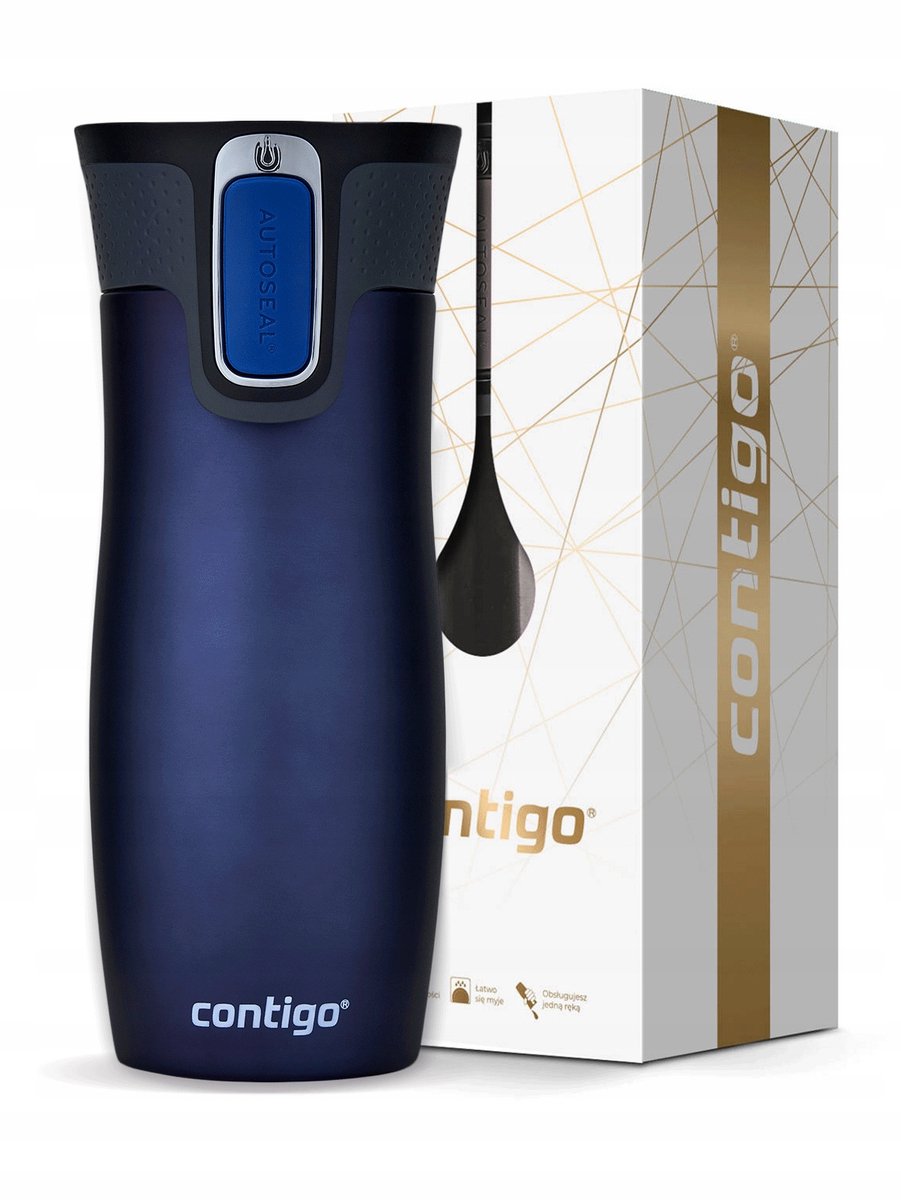 Contigo West Loop 2.0 Thermosbeker 470ml Mat Marineblauw