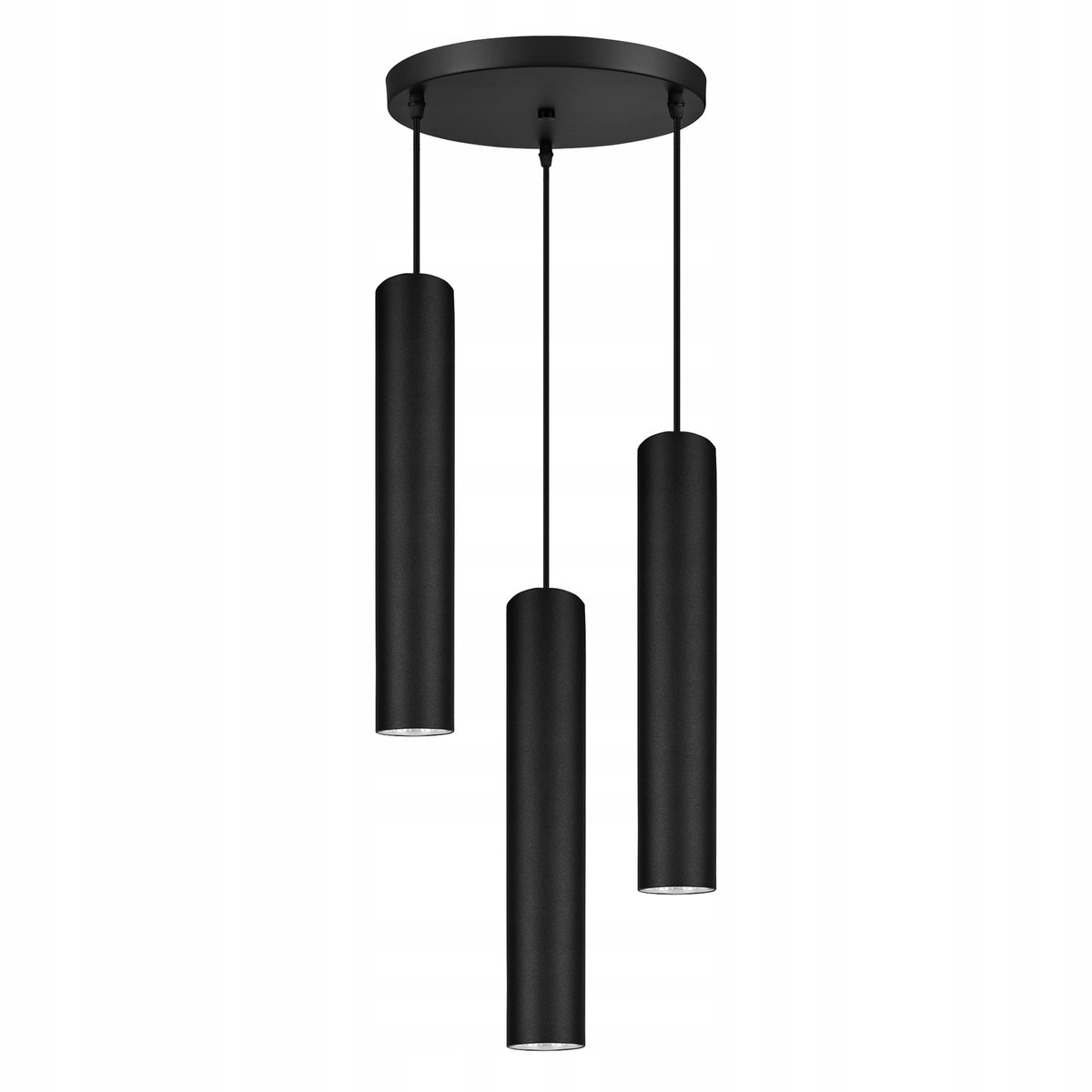 Moderne Zwarte Plafondlamp Tuba 3-Lichts GU10 - Stijlvol en Functioneel