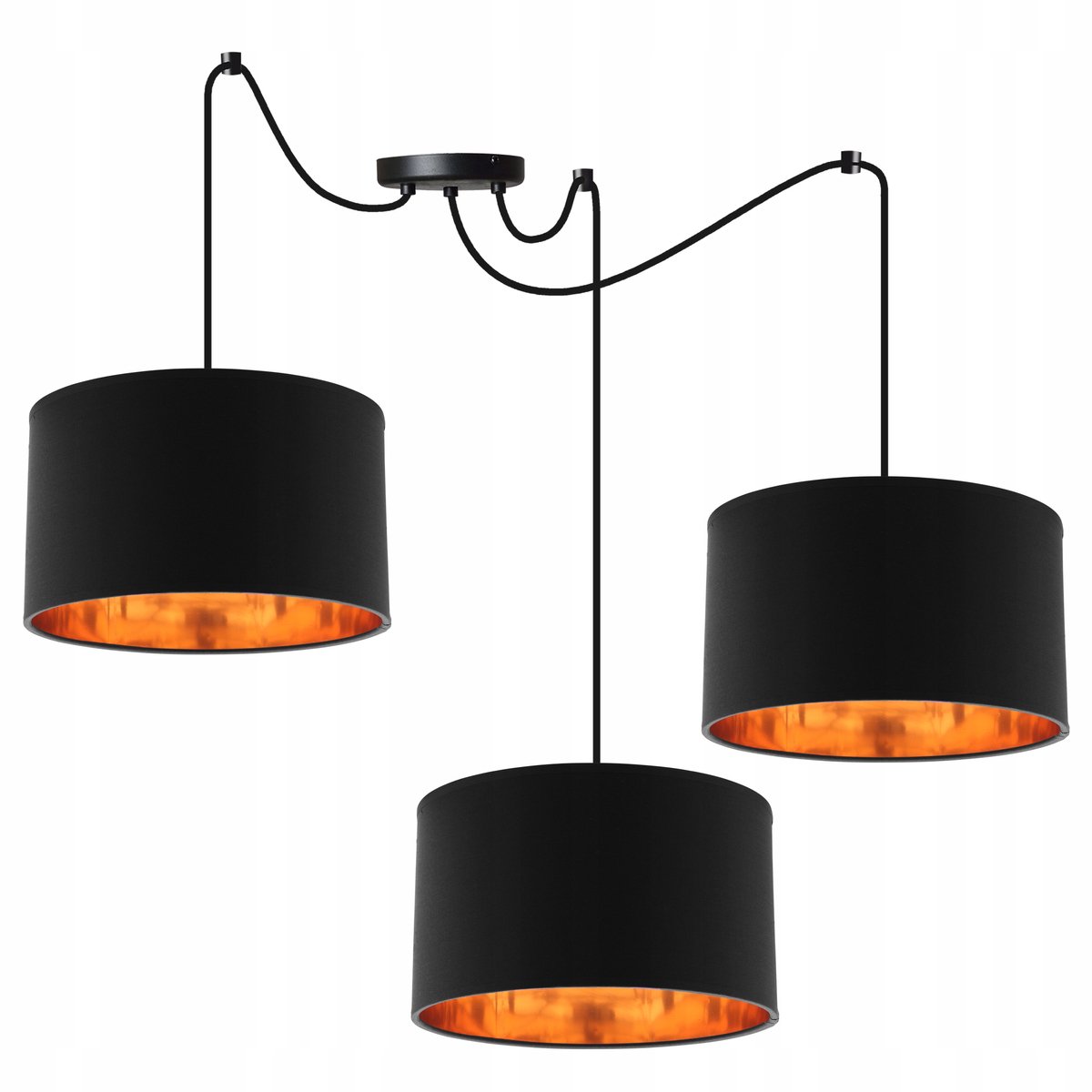 Gouden Spider Hanglamp - 3 lichtpunten - Stijlvol Glamour Design