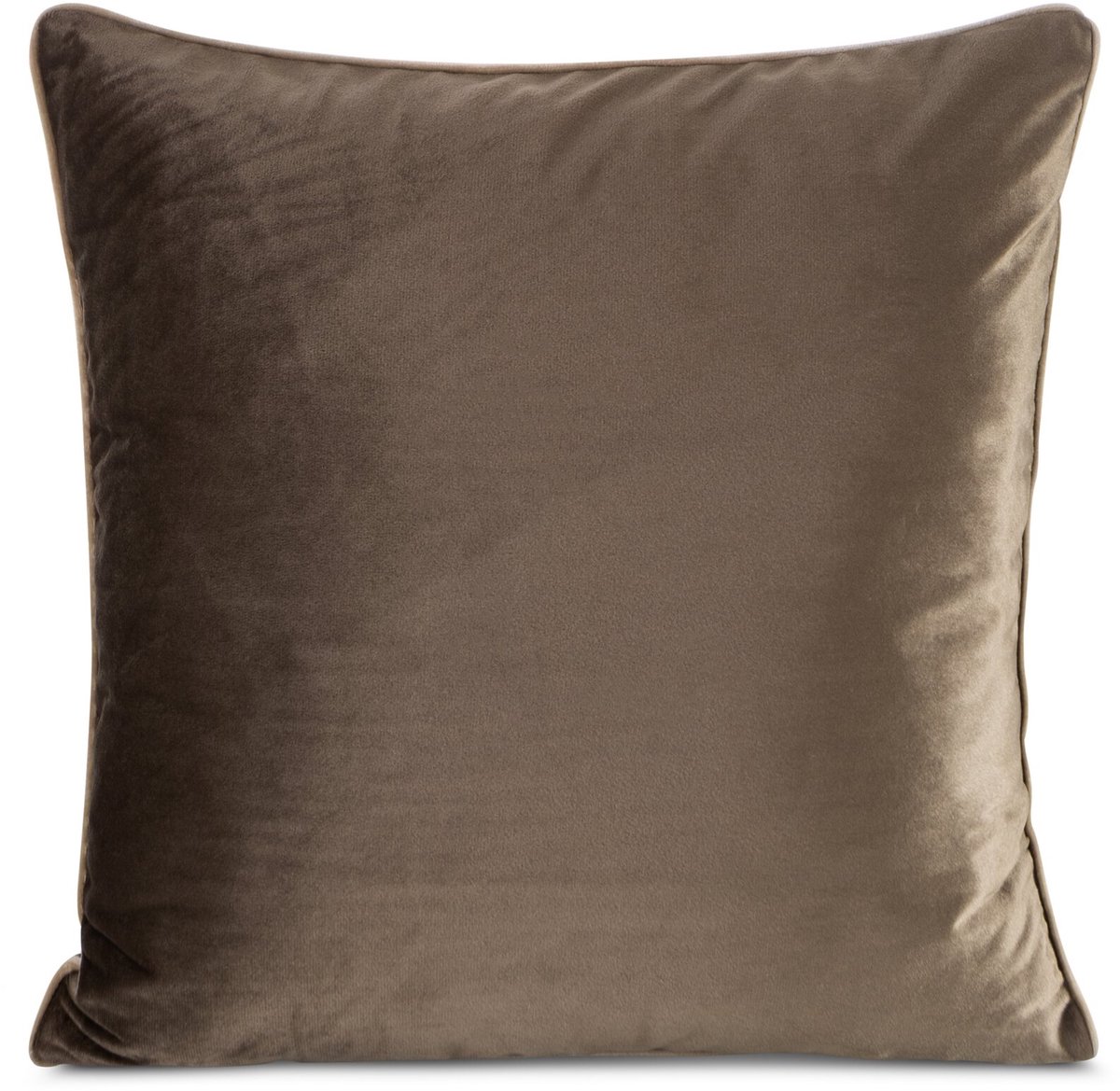 Donkerbruine Kussensloop Gaja 2 - 60x60 cm - Fluweel
