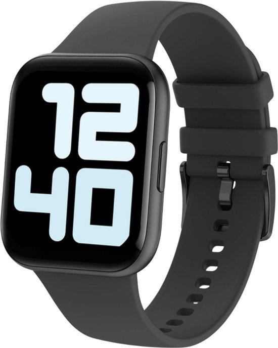 Cinturio SQ1 Black – Zwarte Smartwatch voor heren en dames ...