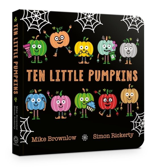 Ten Little Pumpkins Board Book - cover