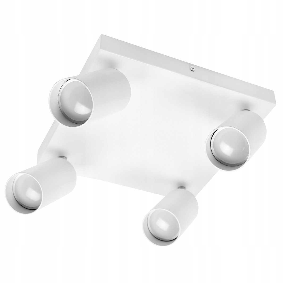 Spot Plafondlamp 4x GU10 Wit Mat Aluminium 25x25cm