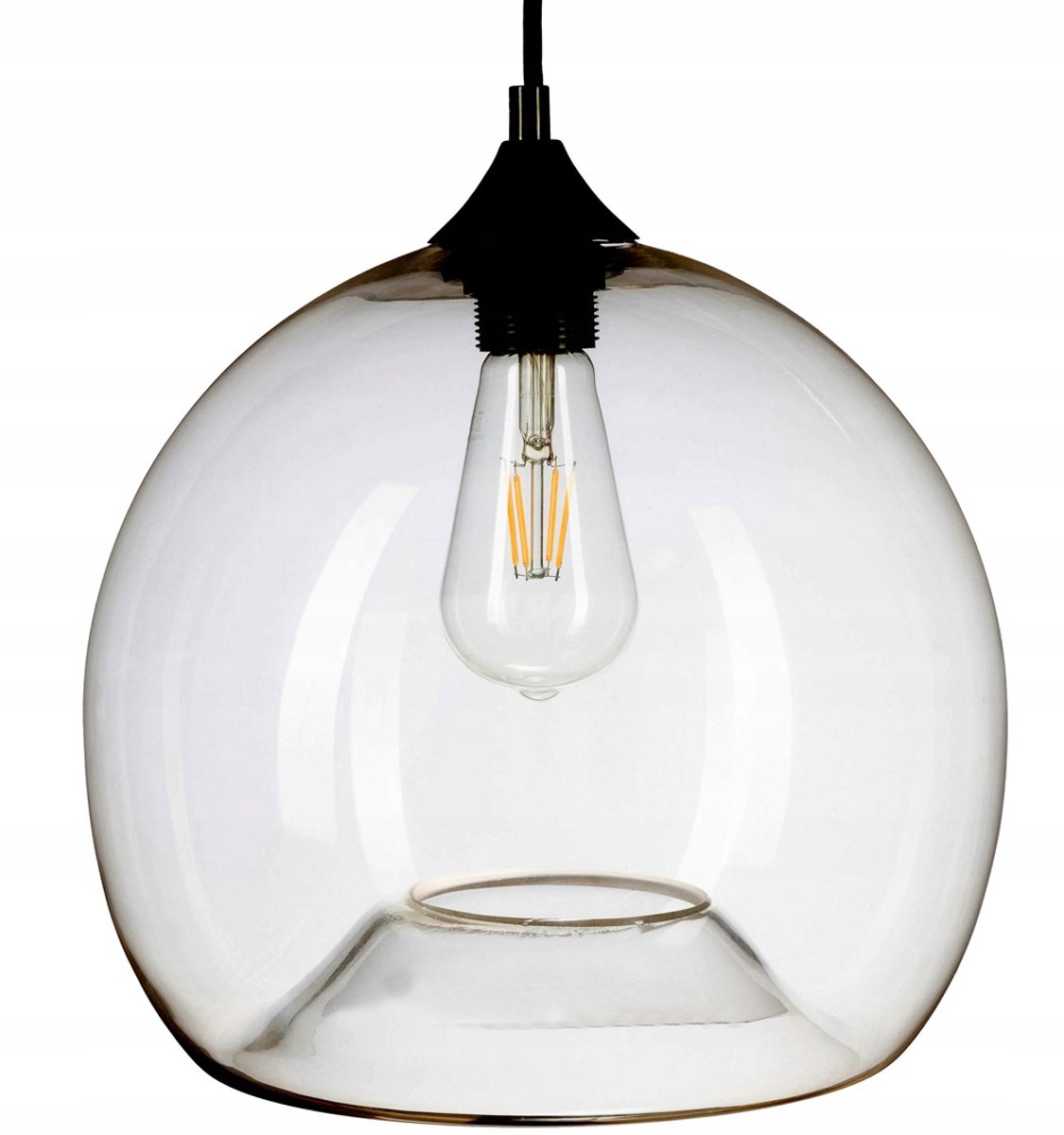 ONYX Glazen Hanglamp - Transparant, 30cm Diameter
