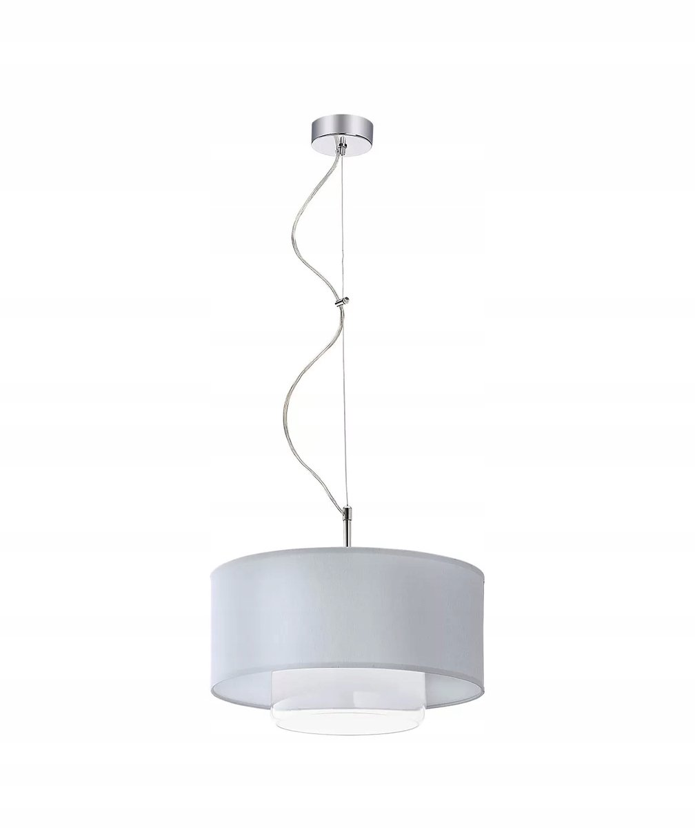 AVEO zilveren hanglamp, 1 lichtpunt, heldere kap, 1121