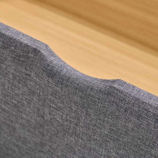 Lit capitonné Homestyle4u - 120 x 200 cm - avec espace de rangement - Grijs