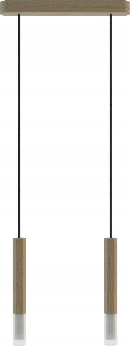Hellux Madera2 Hexa 2 Hanglamp - Bruin Hout, 2x G9