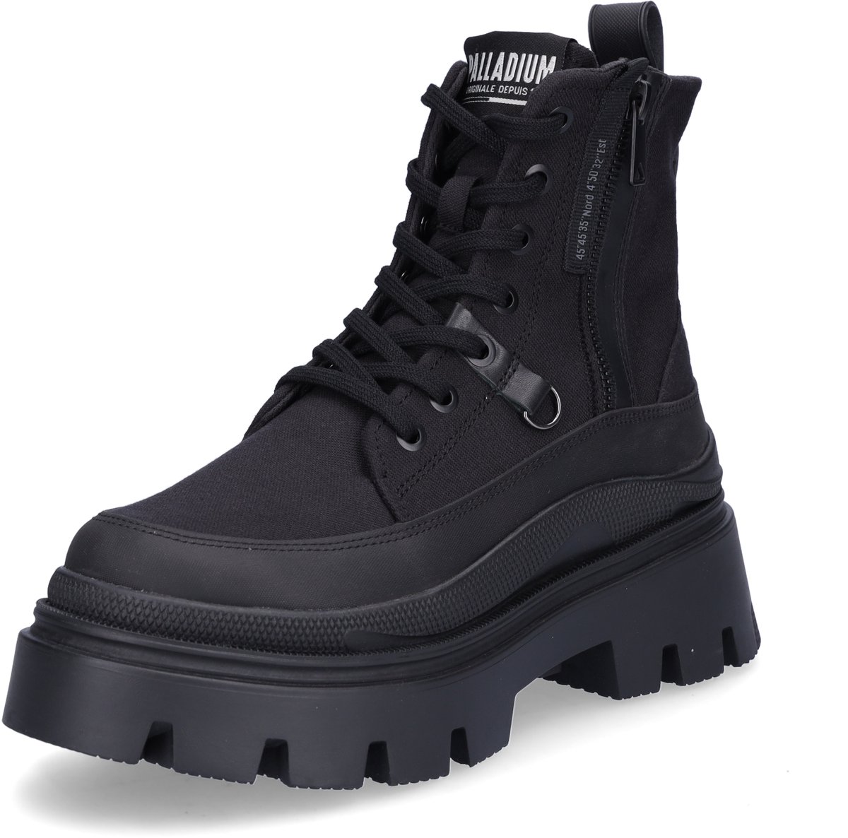Palladium 99532-008-M Pampa Hi Zip WL Leo Dameslaarzen Zwart