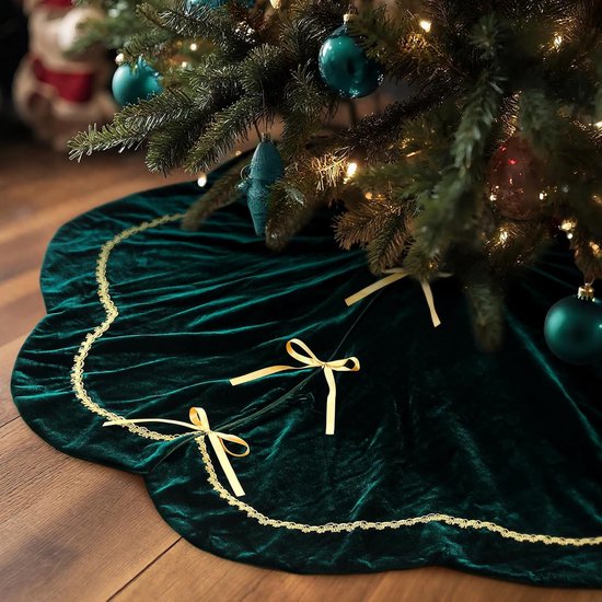 Mateju Kerstboomrok rood 61/36/48 cm, klassieke