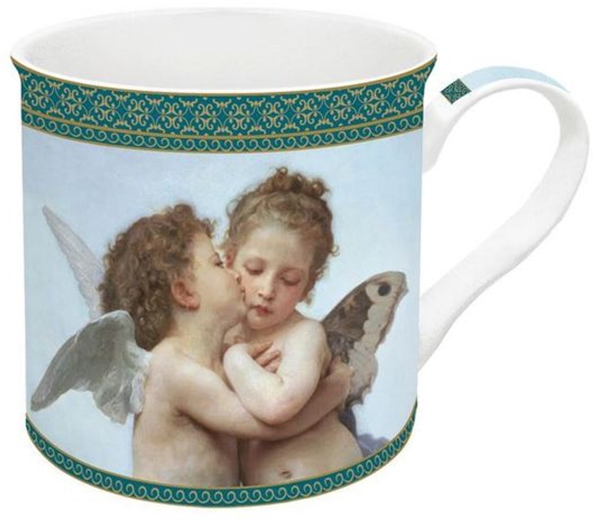 Porseleinen mok "Eerste Kus" - Eros & Psyche, kunstmeesterwerk