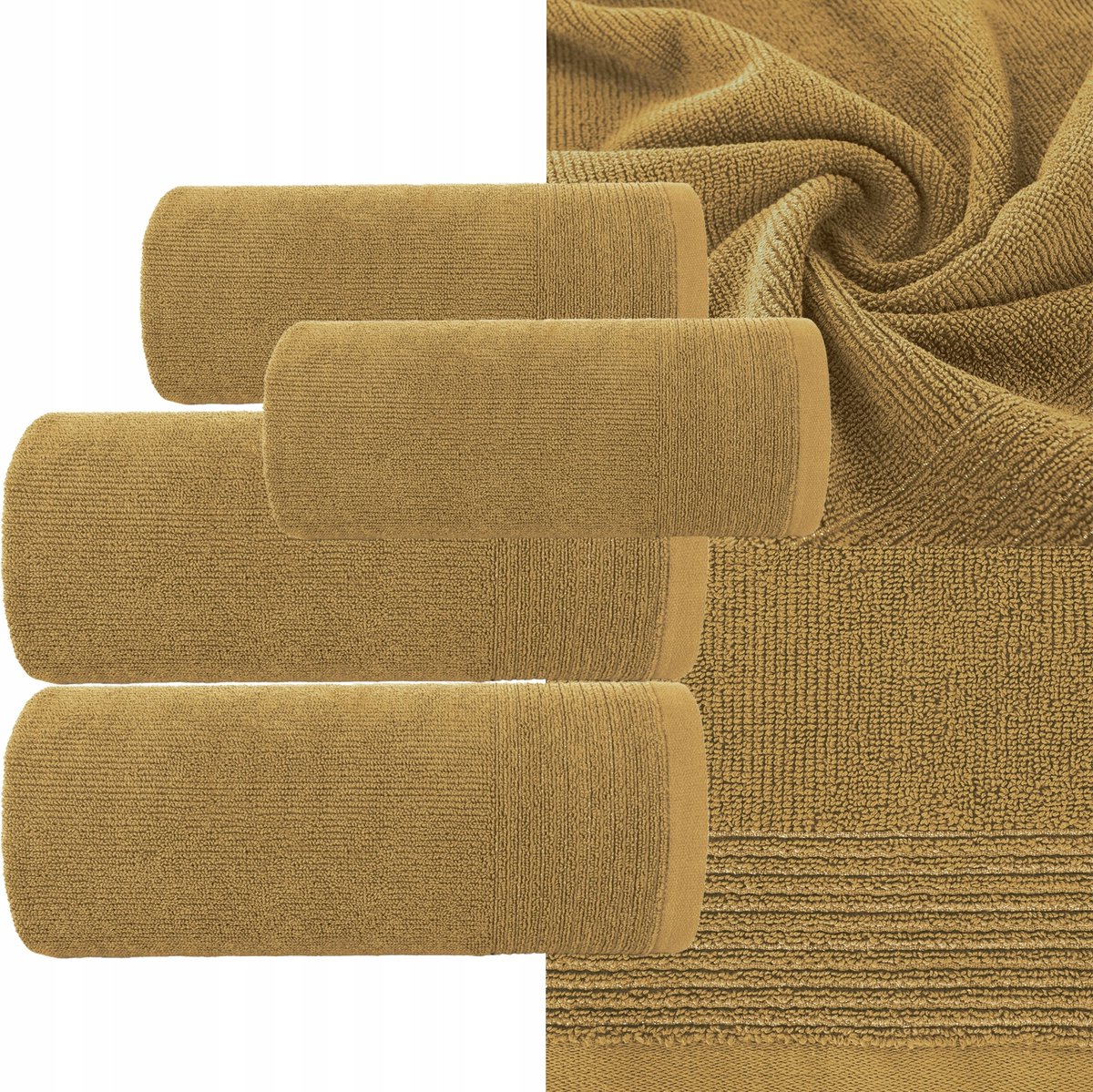 Luxe Katoenen Handdoekenset 4 stuks (2x 50x90, 2x 70x140) 500g/m²