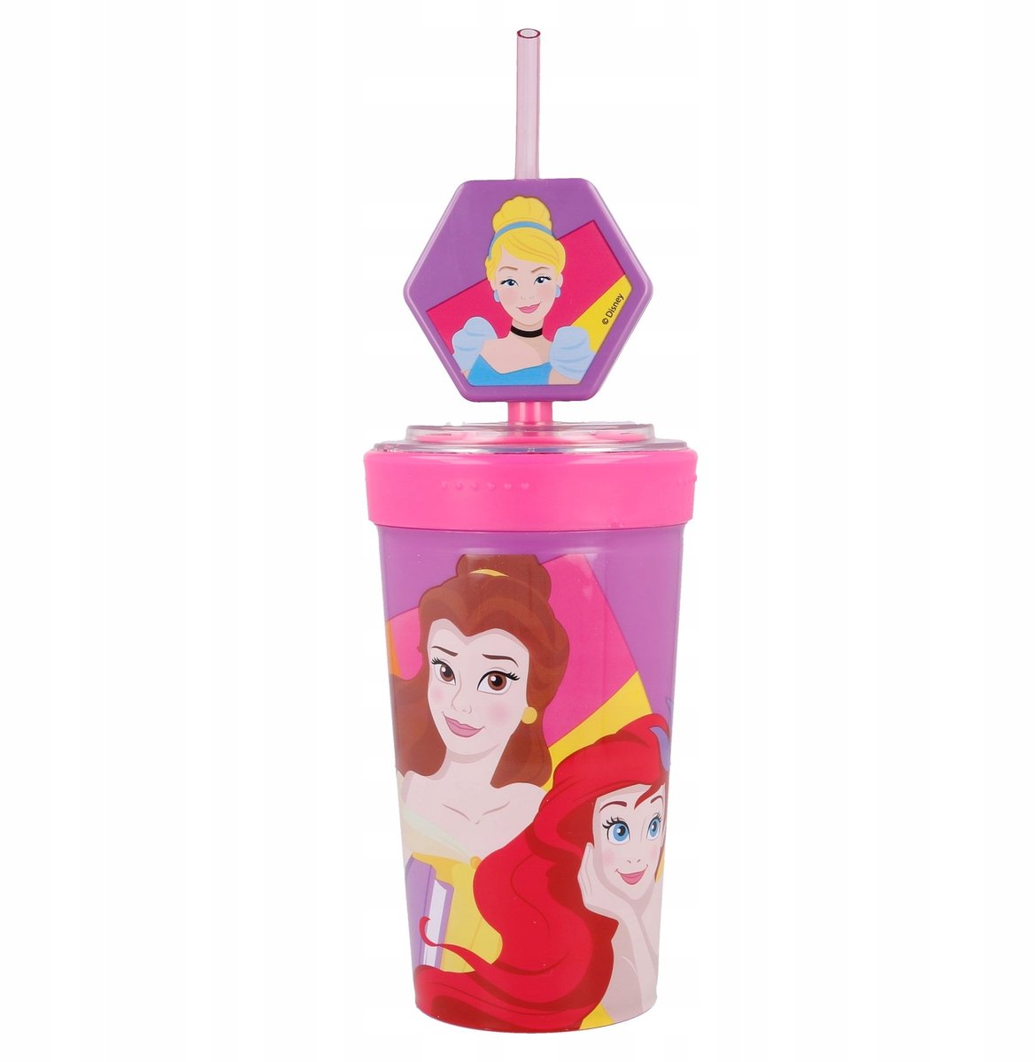 Disney Prinsessen Mok met Rietje 475ml - Leuk voor Kinderen